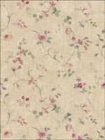 Floral Trail Wallpaper PR33822 by Norwall Wallpaper for sale at Wallpapers To Go