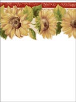 Sunflowers Border KC78356DC by Norwall Wallpaper for sale at Wallpapers To Go