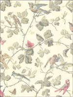 Winter Birds Linen Wallpaper 1002009 by Cole and Son Wallpaper for sale at Wallpapers To Go