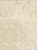 Floral Medallion Wallpaper GA30001 by Collins and Company Wallpaper for sale at Wallpapers To Go