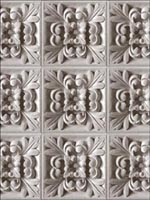 Rosette Tiles Wallpaper TD31600 by Pelican Prints Wallpaper for sale at Wallpapers To Go