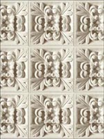 Rosette Tiles Wallpaper TD31605 by Pelican Prints Wallpaper for sale at Wallpapers To Go