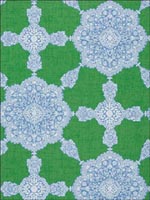 Medallion Paisley Blue and Green Wallpaper 839T88730 by Thibaut Wallpaper for sale at Wallpapers To Go