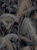 Palm Jungle Silver Black Wallpaper 951004 by Cole and Son Wallpaper for sale at Wallpapers To Go