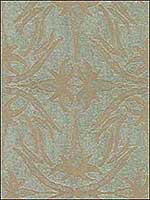 Lily Branch Aqua Upholstery Fabric GWF292613 by Groundworks Fabrics for sale at Wallpapers To Go