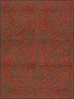 Lily Branch Red Upholstery Fabric GWF292619 by Groundworks Fabrics for sale at Wallpapers To Go