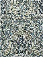 Alsace Paisley Blue Dusk Multipurpose Fabric 2014124515 by Lee Jofa Fabrics for sale at Wallpapers To Go