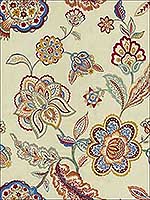 Flores Red Blue Multipurpose Fabric 2015144945 by Lee Jofa Fabrics for sale at Wallpapers To Go