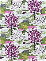 Daintree Fuchsia Fabric F985042 by Thibaut Fabrics for sale at Wallpapers To Go