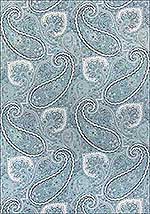 Sherrill Paisley Aqua Fabric F985078 by Thibaut Fabrics for sale at Wallpapers To Go