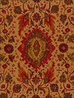 Jahanara Carpet Tea Leaf Fabric 172792 by Schumacher Fabrics for sale at Wallpapers To Go