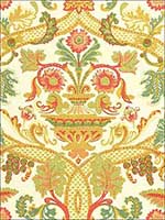 Fontenay Vase Ivory Fabric 173320 by Schumacher Fabrics for sale at Wallpapers To Go
