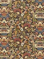 Egerton Tapestry Print Umber Fabric 173620 by Schumacher Fabrics for sale at Wallpapers To Go
