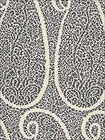 Ambala Paisley Ash Fabric 174641 by Schumacher Fabrics for sale at Wallpapers To Go