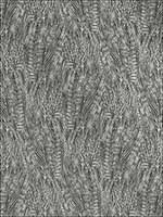 Grand Cascade Charcoal Fabric 175352 by Schumacher Fabrics for sale at Wallpapers To Go