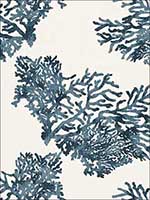 Great Barrier Reef Indigo Fabric 175361 by Schumacher Fabrics for sale at Wallpapers To Go