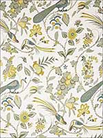 Campagne Cadet And Citron Fabric 175951 by Schumacher Fabrics for sale at Wallpapers To Go