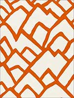 Zimba Orange Fabric 2644331 by Schumacher Fabrics for sale at Wallpapers To Go