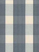 Avon Gingham Plaid Indigo Sky Fabric 63024 by Schumacher Fabrics for sale at Wallpapers To Go