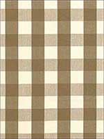 Camden Cotton Check Mocha Fabric 63040 by Schumacher Fabrics for sale at Wallpapers To Go