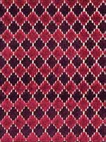 Marrakesh Velvet Black Cherry Fabric 65640 by Schumacher Fabrics for sale at Wallpapers To Go
