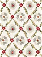 Claremont Embroidery Crimson Fabric 65740 by Schumacher Fabrics for sale at Wallpapers To Go