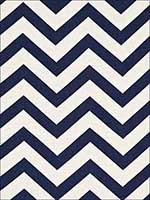Antibes Chevron Navy Fabric 65920 by Schumacher Fabrics for sale at Wallpapers To Go