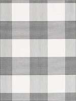 Antigua Plaid Jet Fabric 68035 by Schumacher Fabrics for sale at Wallpapers To Go