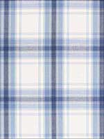 St Martin Plaid Cornflower Fabric 68072 by Schumacher Fabrics for sale at Wallpapers To Go