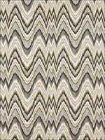 Valkyrie Flame Stitch Shale Fabric 68941 by Schumacher Fabrics for sale at Wallpapers To Go