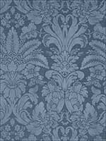 Colette Indigo Fabric 69142 by Schumacher Fabrics for sale at Wallpapers To Go