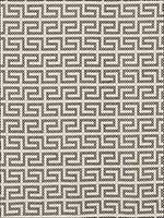 A Maze Embroidery Black On Ivory Fabric 70230 by Schumacher Fabrics for sale at Wallpapers To Go