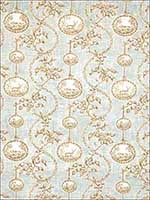 Warrenton Toile Duck Egg Fabric 5005803 by Vervain Fabrics for sale at Wallpapers To Go