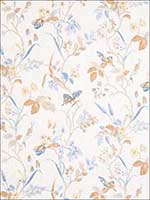 Papillon Blue Fabric 5007105 by Vervain Fabrics for sale at Wallpapers To Go