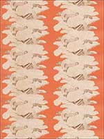 Les Plumes Chintz Sweet Potato Fabric 5362103 by Vervain Fabrics for sale at Wallpapers To Go