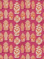 Canton Pink Orange Fabric 4694604 by Stroheim Fabrics for sale at Wallpapers To Go