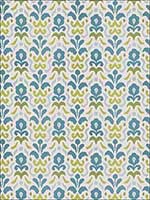 Montenegro Turquoise Lime Fabric 4699704 by Stroheim Fabrics for sale at Wallpapers To Go