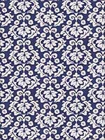 Nouveau Palazzo Navy Fabric 4702304 by Stroheim Fabrics for sale at Wallpapers To Go