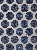 1021D Whirling S0539 Mediterranean Fabric 6018101 by Stroheim Fabrics for sale at Wallpapers To Go