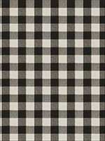 Biron Strie Check Raven Fabric 6341419 by Stroheim Fabrics for sale at Wallpapers To Go