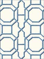 Summer Blue Trellis Wallpaper 274424151 by A Street Prints Wallpaper for sale at Wallpapers To Go