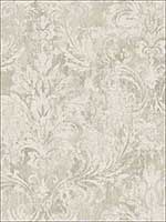 Distressed Damask Dusk Wallpaper VF30508 by Wallquest Wallpaper for sale at Wallpapers To Go