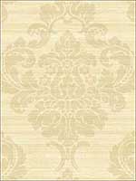 Grasscloth Look Damask Stria Wallpaper Textured Wallpaper RC10903 by Wallquest Wallpaper for sale at Wallpapers To Go