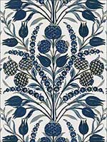 Corneila Navy Wallpaper 839T72603 by Thibaut Wallpaper for sale at Wallpapers To Go