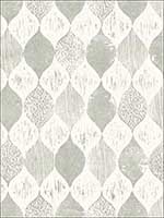 Woodblock Print Garden Trowel Grey Wallpaper ME1564 by York Wallpaper for sale at Wallpapers To Go