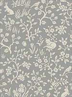 Fox and Hare Grey Wallpaper ME1571 by York Wallpaper for sale at Wallpapers To Go