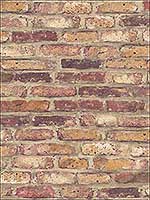 Red Faux Brick Wallpaper NW30201 by Nextwall Wallpaper for sale at Wallpapers To Go