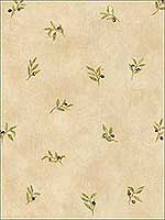 Olives Sand Green Burgundy Wallpaper KK26718 by Patton Norwall Wallpaper for sale at Wallpapers To Go