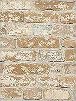 Stuccoed Brown Brick Peel and Stick Wallpaper RMK9037WP by York Wallpaper for sale at Wallpapers To Go