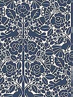 Fairy Tales Blue Wallpaper MK1166 by Magnolia Home Wallpaper for sale at Wallpapers To Go